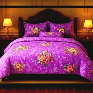 প্রিমিয়াম Twill কমফোর্টার (৫ পিস এর সেট) - গোলাপি